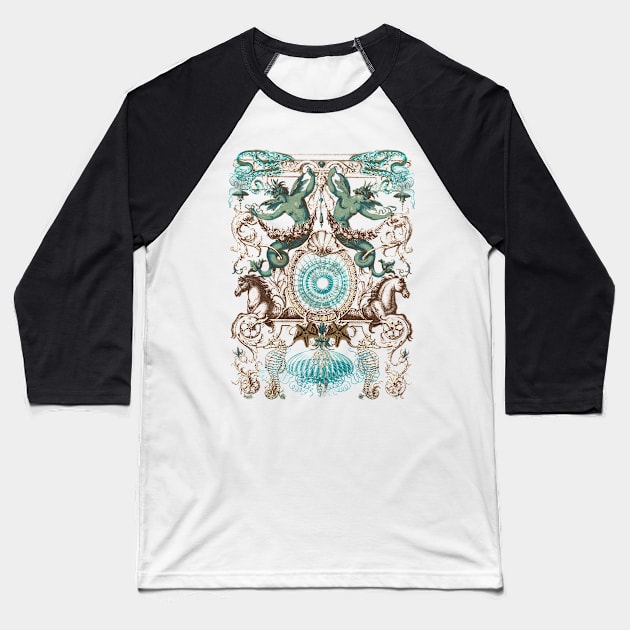 The Gate of Eternal Seas Baseball T-Shirt by 3vaN